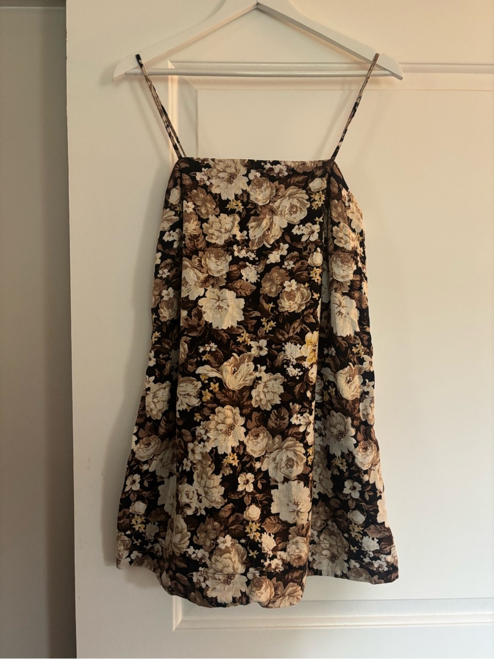 Floral Linen Dress with Built in Shorts